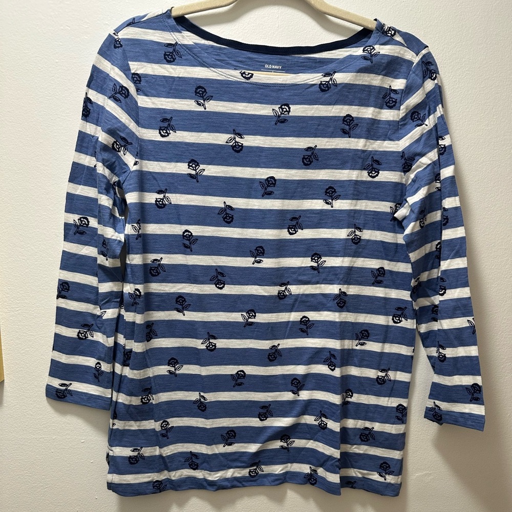 Old Navy EveryWear Mariner-Stripe Boat-Neck Tee